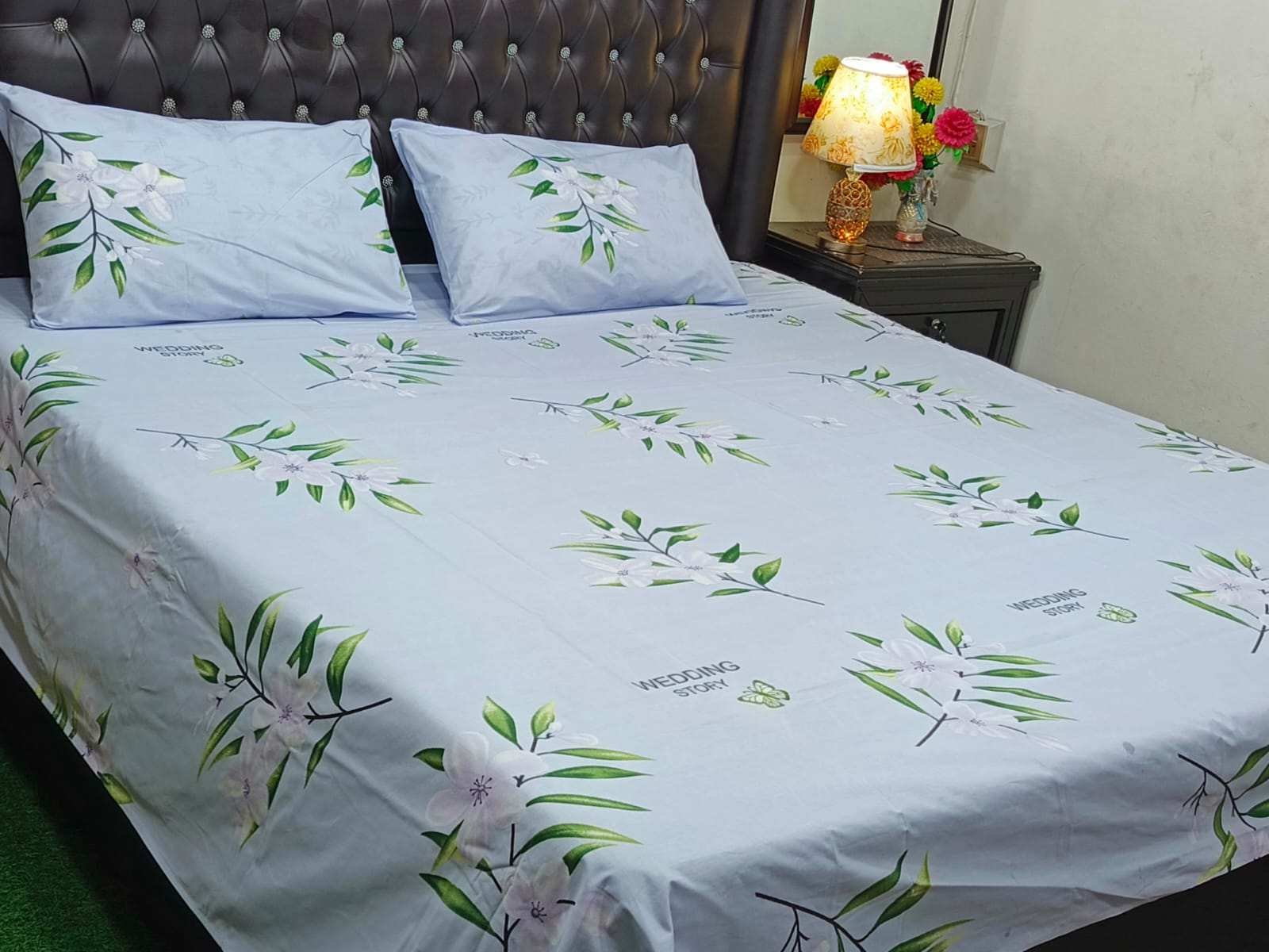 Pure Cotton King Size Bedsheets