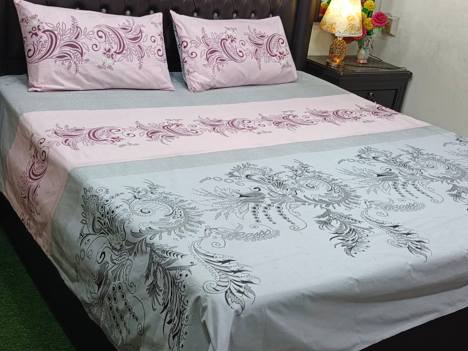 Pure Cotton King Size Bedsheets